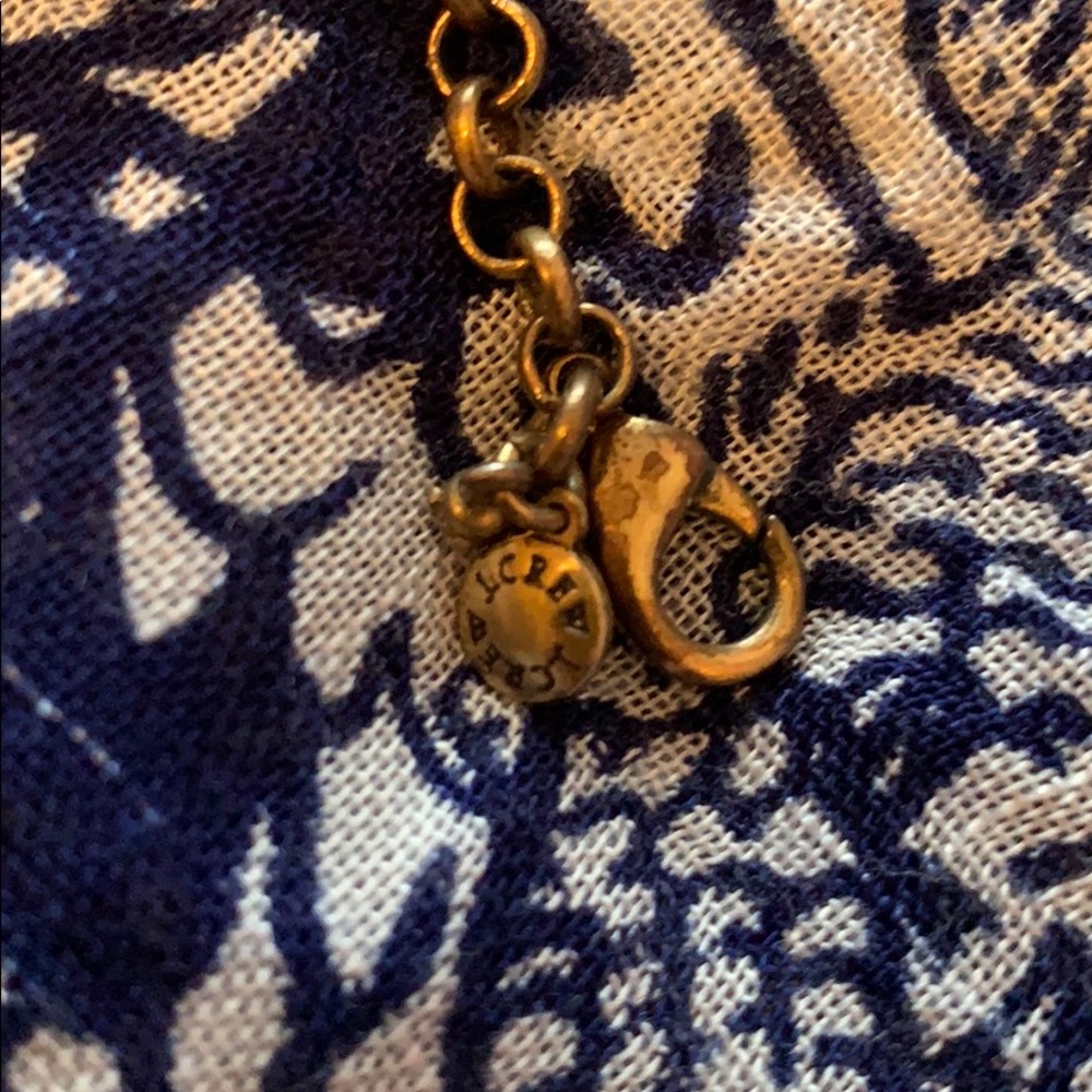 J. Crew Flowered Statement Coral Colored Necklace - image 3